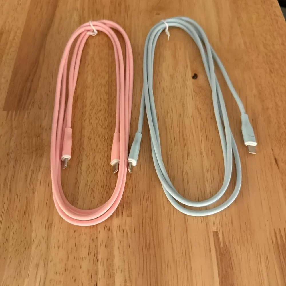 2-Pack 6ft USB C Fast Charging Cables for iPhone, Samsung, MacBook